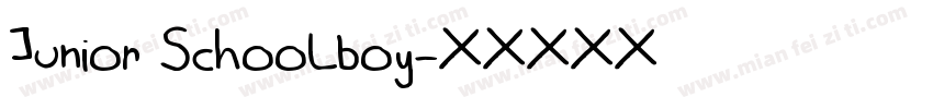 Junior Schoolboy字体转换